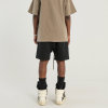 Custom High Street Style Zip-up Shorts | 100% Cotton, Loose Fit Solid Color Sport Straight Shorts