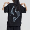 Custom Irregular Graphic Dark Art T-Shirt | 230GSM, 100% Cotton, Oversized Fit Dark Street Style T-Shirt