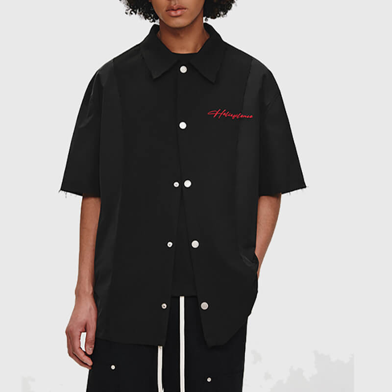 CUS240406 Streetwear Shirt Features