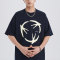 Custom Flying Swallow Printed Street Art T-Shirt | 255GSM, 100% Cotton, Oversized Fit Dark Street Style T-Shirt