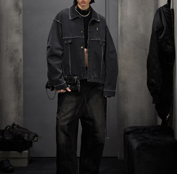 Vintage Destruction Short Harrington Bomber Jacket | Vintage Street Style | Streetwear Jacket Manufacturer