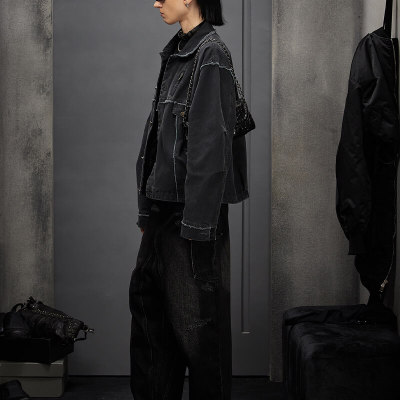 Vintage Destruction Short Harrington Bomber Jacket | Vintage Street Style | Streetwear Jacket Manufacturer