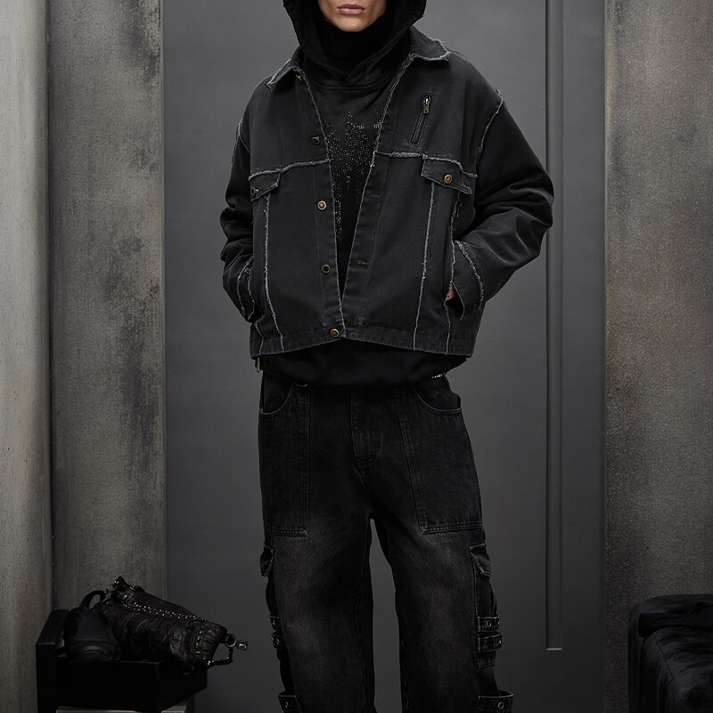 CUS24010025-CL029 Streetwear Jacket Features
