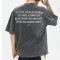 Custom Vintage Dark Street Style T-shirt | 305GSM, 100% Cotton, Oversized Fit,Short Sleeve T-shirt