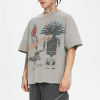 Custom Vintage Wash Street Style T-shirt | 275GSM, 100% Cotton, Oversized Fit, Short Sleeve High Street Style T-shirt