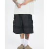 Custom Batik Dark Style Cargo Shorts | 100% Cotton, High Street Multi-Pocket Straight Streetwear Shorts