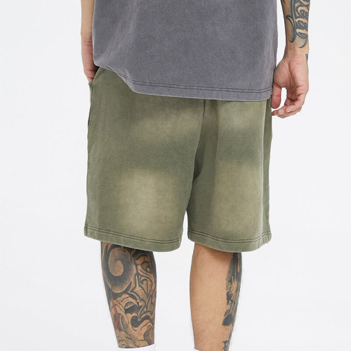 Custom Vintage Washed Street Style Shorts | 100% Cotton, 380G Heavyweight Fabric Straight Shorts