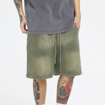 Custom Vintage Washed Street Style Shorts | 100% Cotton, 380G Heavyweight Fabric Straight Shorts
