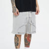 Custom Splicing Deconstructed High Street Shorts | 100% Cotton, 360G Heavyweight Fabric Functional Shorts