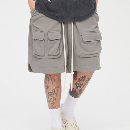 Custom Multi-Pocket High Street Shorts | 100% Cotton, Heavyweight Zipper Work Pants Street Style Shorts