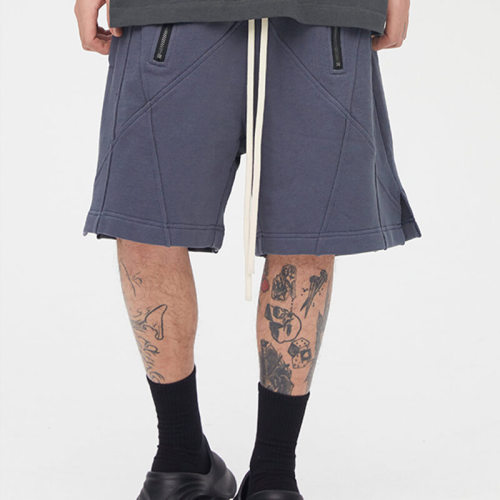 Custom Washed Spliced High Street Style Shorts | 100% Cotton, 380G Heavyweight Street Style Work Shorts