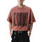 Custom Wash Rhinestone Printed Summer T-Shirt | 240GSM, 100% Cotton, Boxy Fit | Dark Street Style T-Shirt