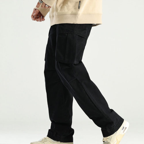 Custom Vintage Wash Multi-Pocket Cargo Pants | 100% Cotton, Loose Fit High Street Style Cargo Pants