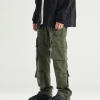 Custom Washed High Street Style Cargo Pants | 100% Cotton, Loose Fit High Street Style Cargo Pants