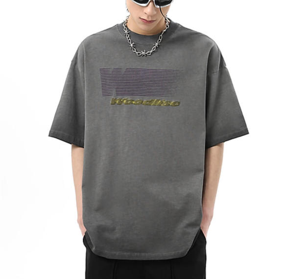 Custom Fade-out Prints Wash Streetwear T-Shirts | 260GSM, 100% Cotton, Oversized Fit | Support OEM, ODM