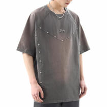 Custom Rivet Deconstructed High Street T-Shirt | 260GSM, 100% Cotton, Short Sleeve, Oversized Fit | Support OEM, ODM