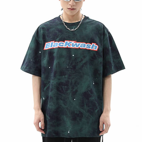 Custom Tie-Dye Gradient Street Style T-shirt | 240GSM, 100% Cotton, Short Sleeve, Oversized Fit | Support OEM, ODM