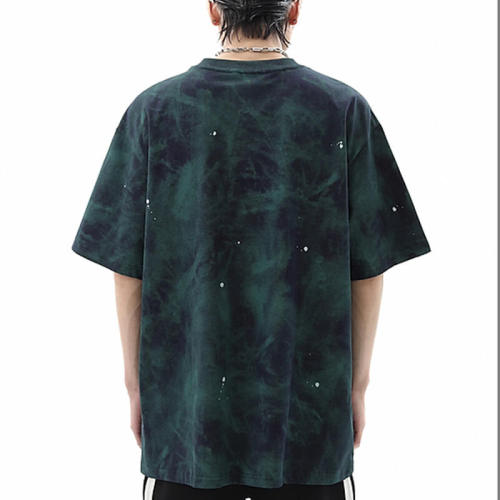 Custom Tie-Dye Gradient Street Style T-shirt | 240GSM, 100% Cotton, Short Sleeve, Oversized Fit | Support OEM, ODM