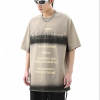 Custom Gradient Puff Print Street Style T-shirt | 270GSM, 100% Cotton, Short Sleeve, Oversized Fit | Support OEM, ODM