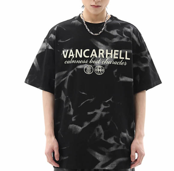 Custom Tie-Dye Gradient Streetwear T-Shirt | 280GSM, 100% Cotton, Short Sleeve, Oversized Fit | Support OEM, ODM