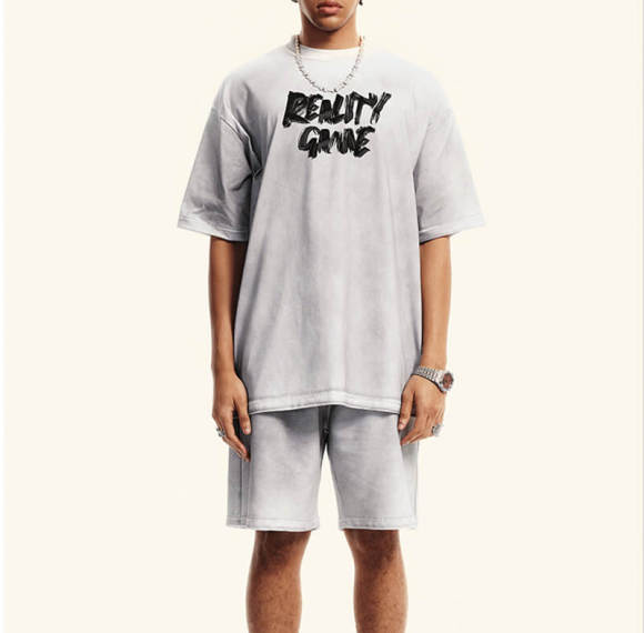 Custom Washed & Sprayed Vintage T-Shirts | 230GSM, Cool Feel Fabric, Short Sleeve, Boxy Fit | Custom Dark Art T-shirts