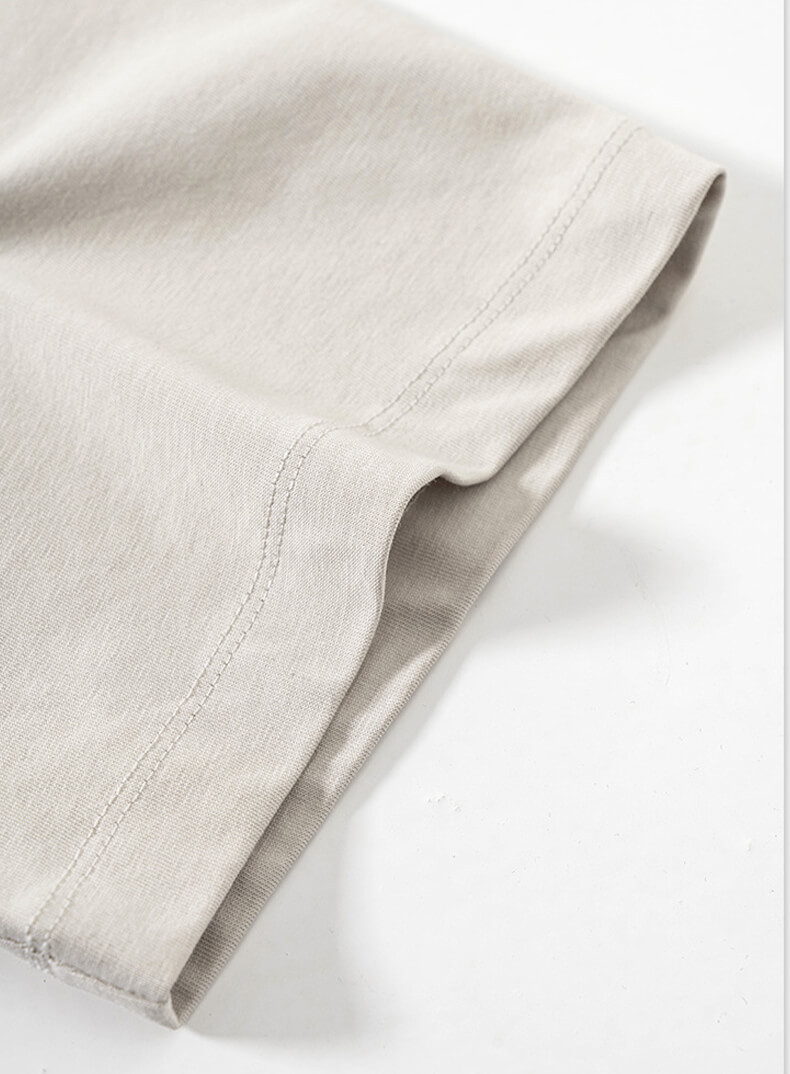 CUS24054107-T4542 Cool Feeling Fabric Streetwear T-shirt Details