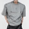 Custom Patchwork Punk Style T-Shirt | 240GSM, 100% Cotton, Short Sleeve, Oversized Fit | Custom Dark Art T-Shirt