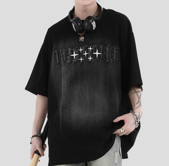 Custom Washed Heavyweight Fabric Street T-Shirt | 400GSM, 100% Cotton, Short Sleeve, Oversized Fit | Street Style T-Shirt Design