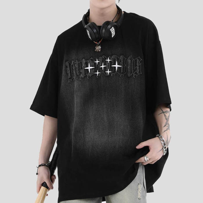 Custom Washed Heavyweight Fabric Street T-Shirt | 400GSM, 100% Cotton, Short Sleeve, Oversized Fit | Street Style T-Shirt Design