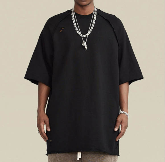 Custom Vintage Washed Street Style T-Shirt | 320GSM, 100% Cotton, Short Sleeve, Oversized Fit | Street Style T-Shirt Design