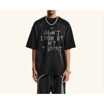 Custom Vintage Washed Printed Street T-shirt | 310GSM, 100% Cotton, Short Sleeve, Boxy Fit | Street Style T-Shirt Design