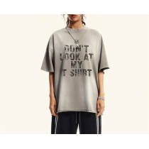 Custom Vintage Washed Printed Street T-shirt | 310GSM, 100% Cotton, Short Sleeve, Boxy Fit | Street Style T-Shirt Design