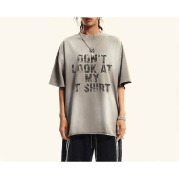 Custom Vintage Washed Printed Street T-shirt | 310GSM, 100% Cotton, Short Sleeve, Boxy Fit | Street Style T-Shirt Design