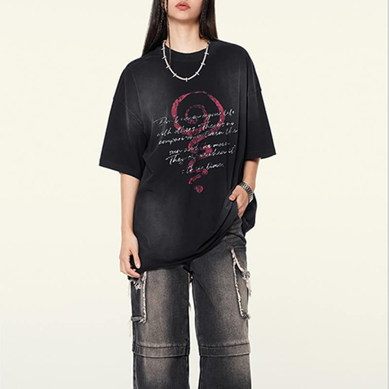 CUS24064514 Street Style T-shirt Features