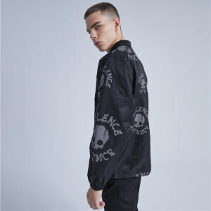 Customized Skull Print Lapel Jacket | Dark Street Style | Touches Dark Original Design Jacket