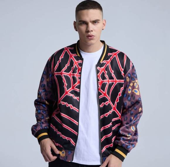 Custom Original Spider Web Print Street Jacket | Street Style | Touches Dark Original Design Jacket