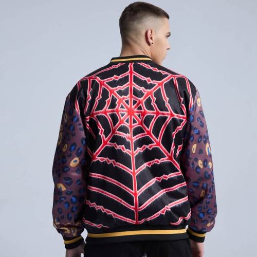 Custom Original Spider Web Print Street Jacket | Street Style | Touches Dark Original Design Jacket