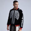 Custom Skull Print Embroidery Bomber Jackets | Street Style | Touches Dark Original Design Baseball Jacket