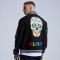 Custom Spliced Leather Sleeve Varsity Jackets | Street Style | Touches Dark Original Design Baseball Jacket