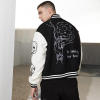 Custom Skull Graffiti Varsity Jackets | Street Style | Touches Dark Original Design Baseball Jacket