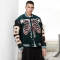 Custom Skeleton Printed Embroidery Baseball Jacket | Embroidery & Towel Embroidery | Corduroy Fabric