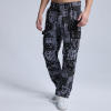 Custom Cashew Flower Multi-Pocket Cargo Pants | Street Style Pants | Touches Dark Original Design Street Style Pants