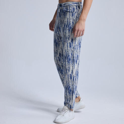 Custom Stripe Printed Straight Leg Jeans | Street Style Pants | Touches Dark Original Design Street Style Pants