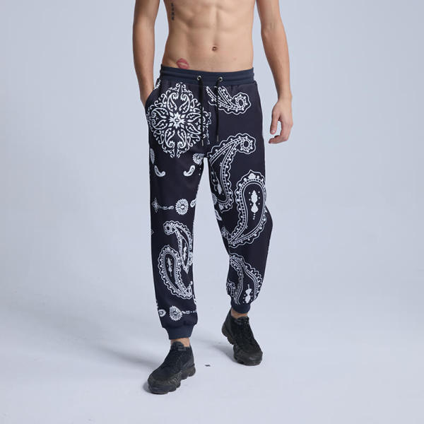 Custom Mystery Floral Print Trendy Sweatpants | Street Style Pants | Touches Dark Original Design Street Style Pants