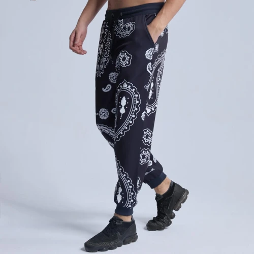 Custom Mystery Floral Print Trendy Sweatpants | Street Style Pants | Touches Dark Original Design Street Style Pants