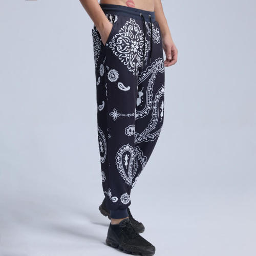 Custom Mystery Floral Print Trendy Sweatpants | Street Style Pants | Touches Dark Original Design Street Style Pants