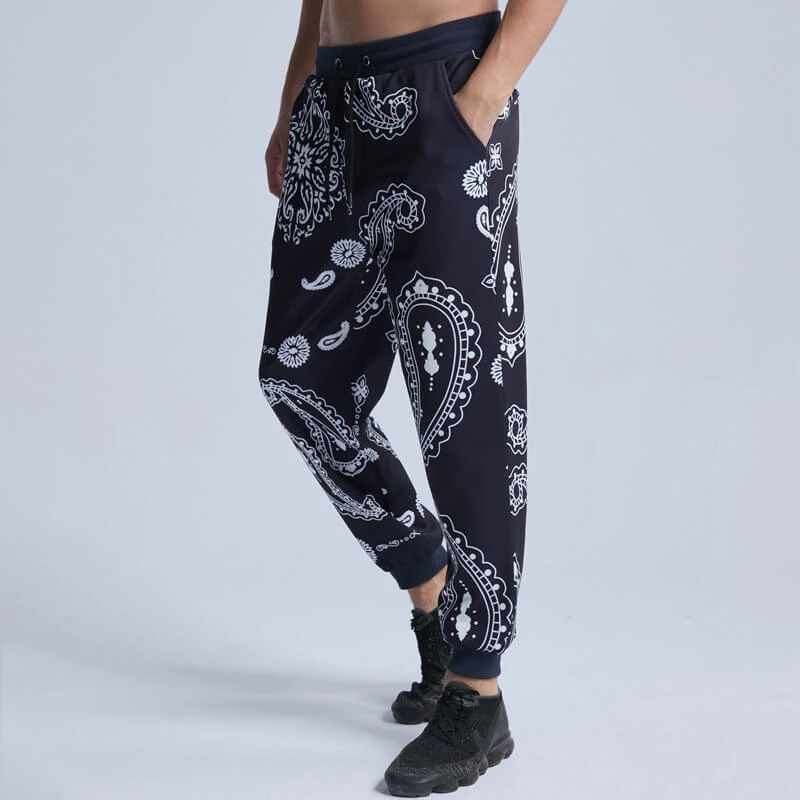 Custom Mystery Floral Print Trendy Sweatpants