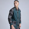 Custom Plunging Sleeve Patchwork Printed Shirts | Street Style Shirts | Touches Dark Original Design Street Style Pants