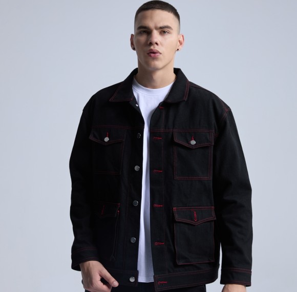 Custom Printed Dark Street Style Denim Jacket | Casul Street Style | Touches Dark Original Design Winter Coat