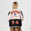 Custom Khaki Nylon Baseball Jacket Racing Jacket | Dark Street Style | Touches Dark Original Design Varsity Jacket